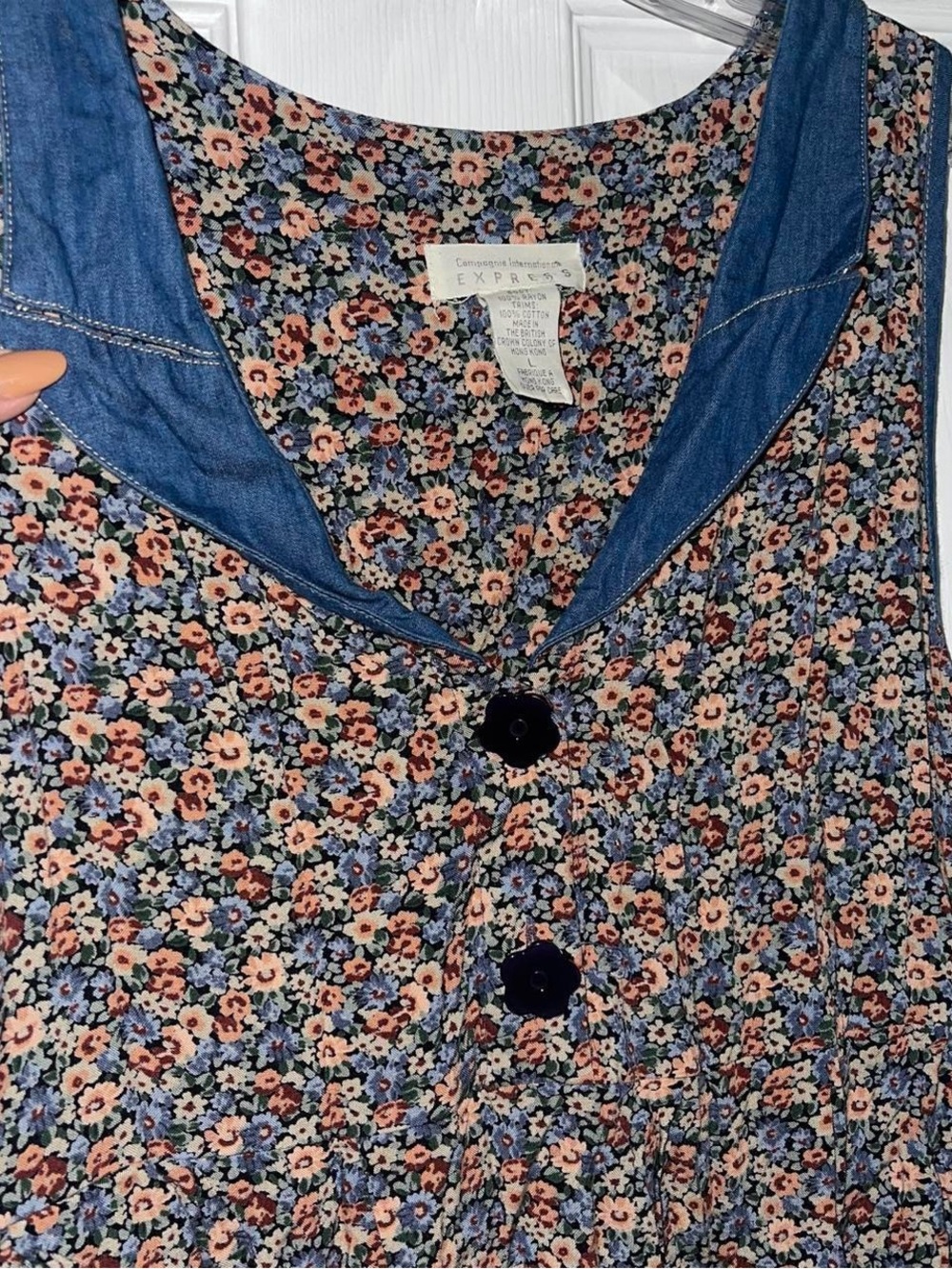 Vintage Express floral dress - Picture 10 of 11